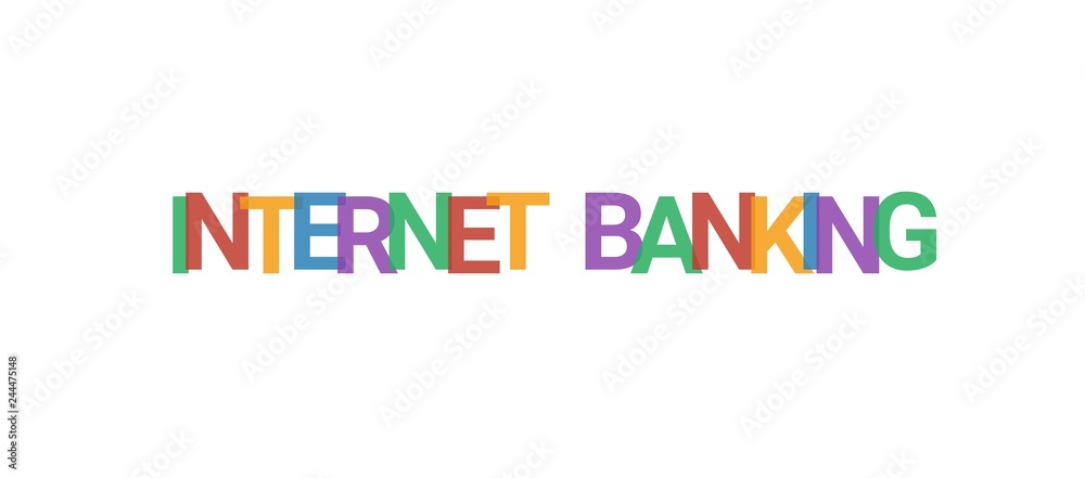 Internet Banking word concept