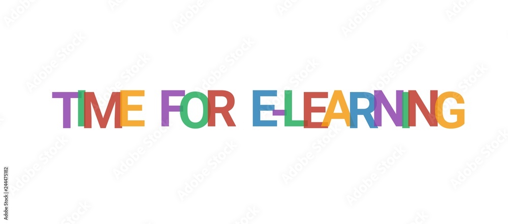 Time for e-learning word concept