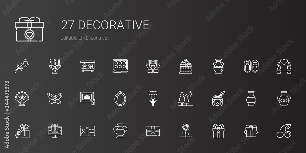 decorative icons set