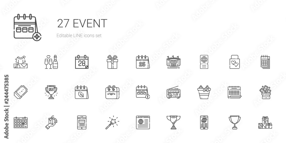 event icons set