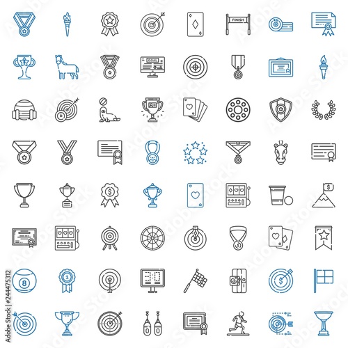 winner icons set
