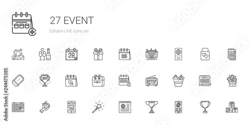 event icons set