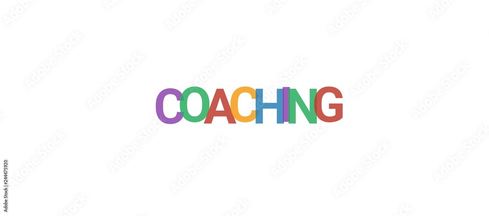 Coaching word concept Coaching word concept