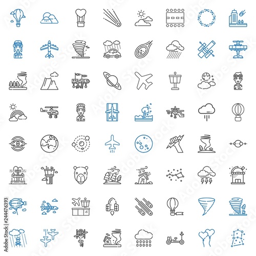 sky icons set