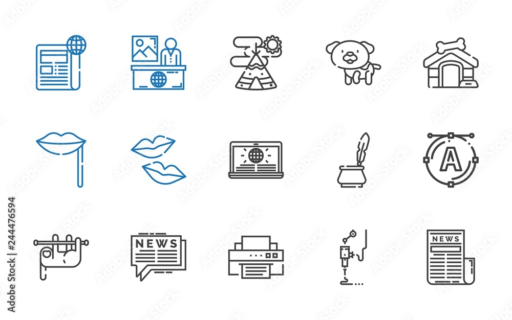 print icons set print icons set