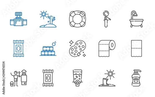 water icons set