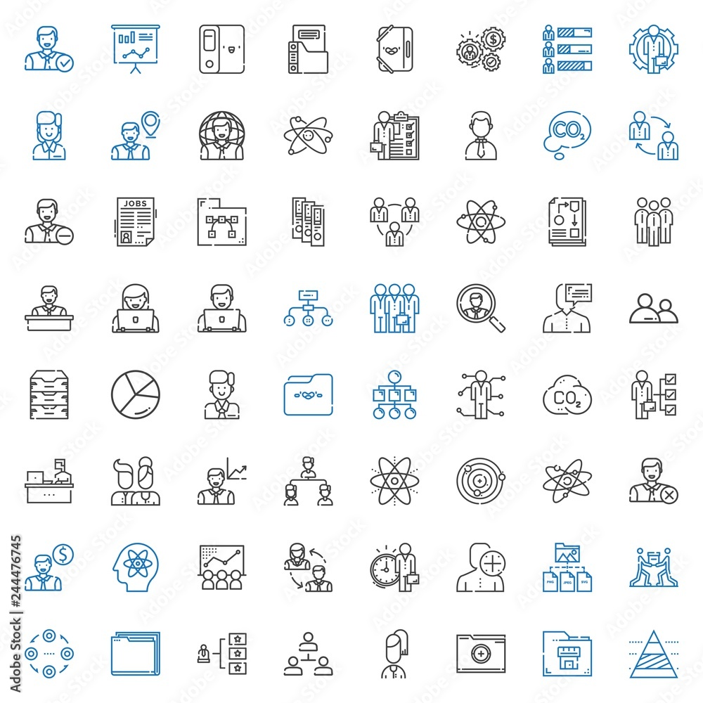 organization icons set organization icons set