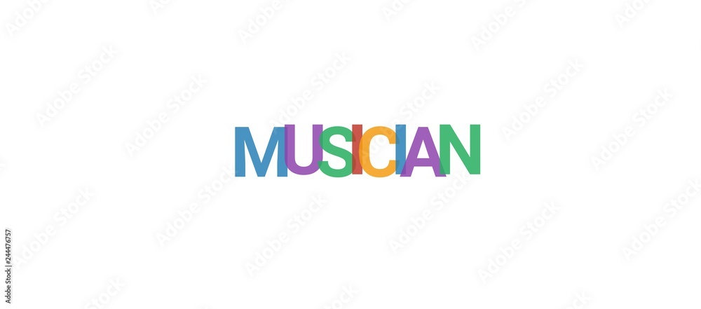 Musician word concept Musician word concept