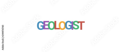 Geologist word concept