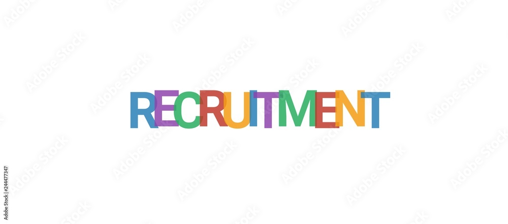 Recruitment word concept Recruitment word concept