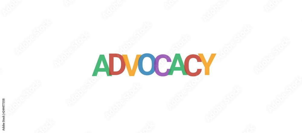 Advocacy word concept