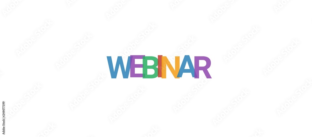 Webinar word concept Webinar word concept