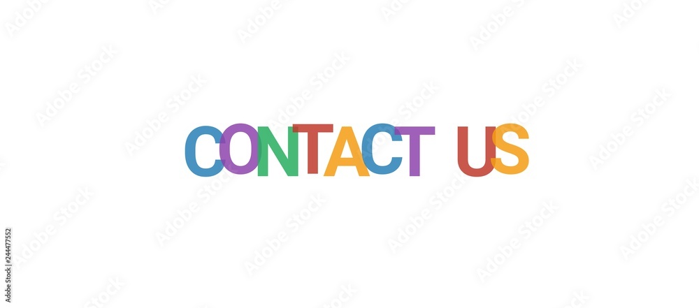 contact us word concept contact us word concept