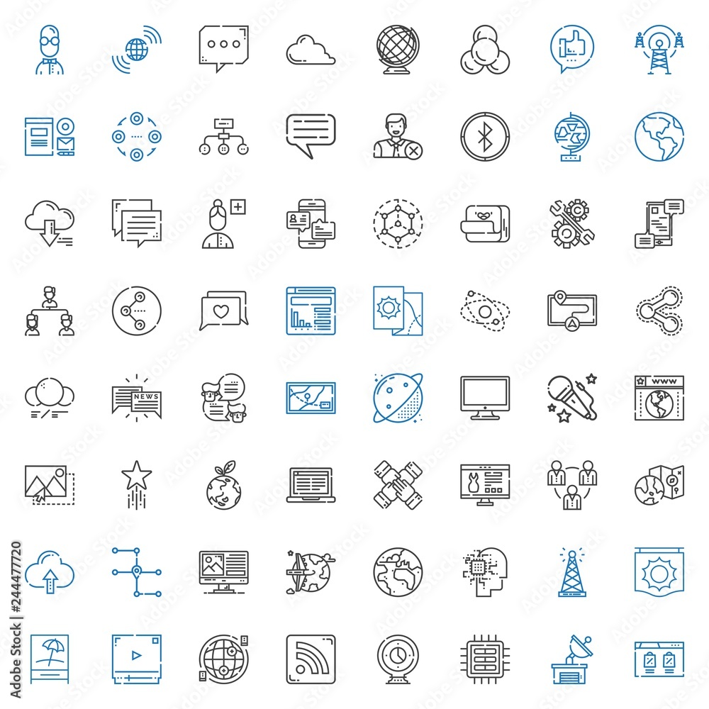 network icons set