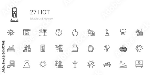 hot icons set