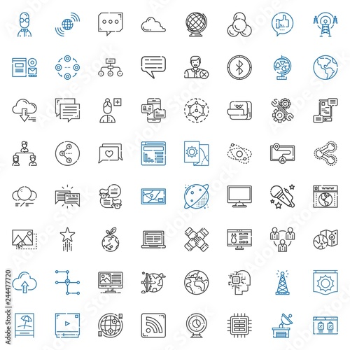 network icons set