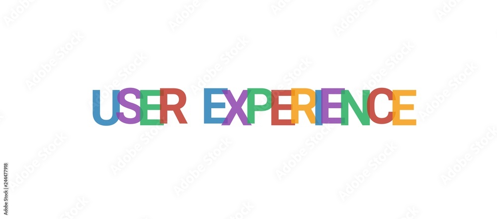 User experience word concept User experience word concept