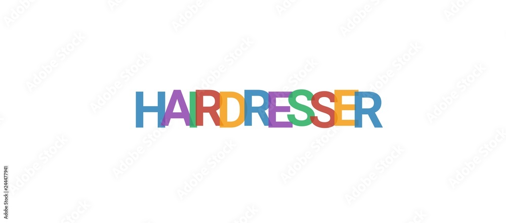 Hairdresser word concept Hairdresser word concept