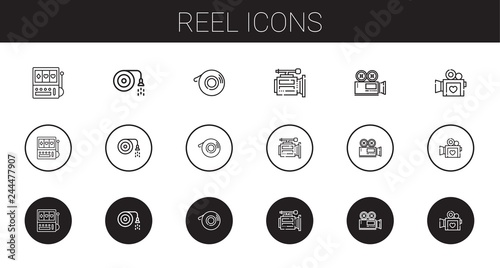 reel icons set