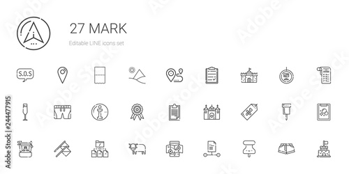 mark icons set