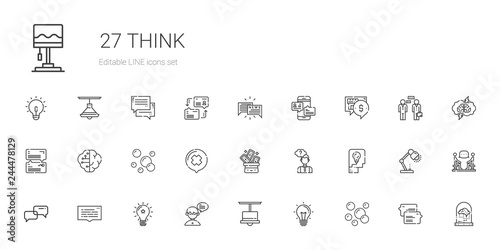 think icons set