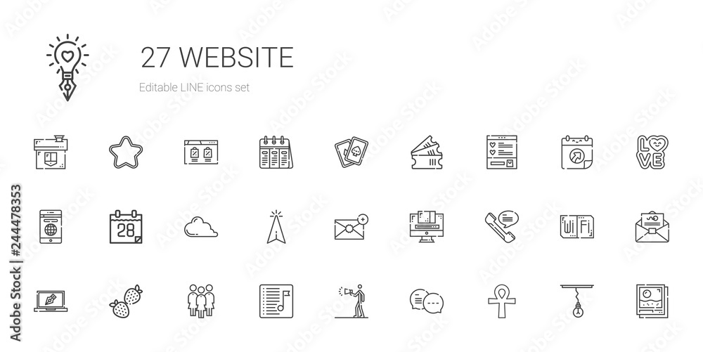 website icons set