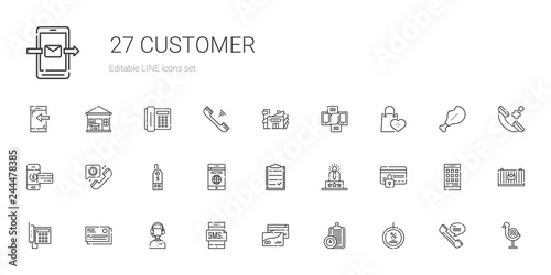 customer icons set