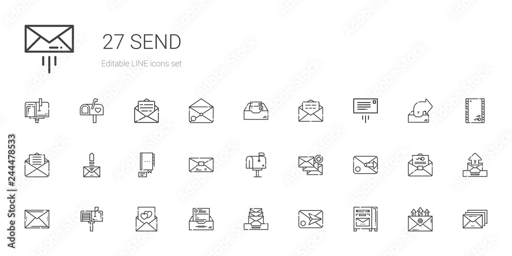 send icons set
