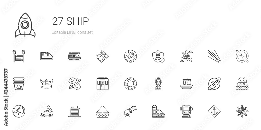 ship icons set ship icons set