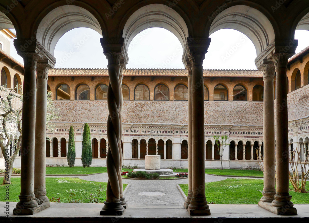 Rome, Lazio / Italy: San Giocanni in Laterano cloister