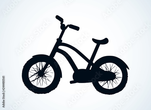 Bicycle. Vector drawing