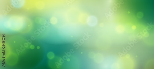 Blurred nature background defocused beyond the window, vector illustration out of focus beautiful summer or spring illustration.