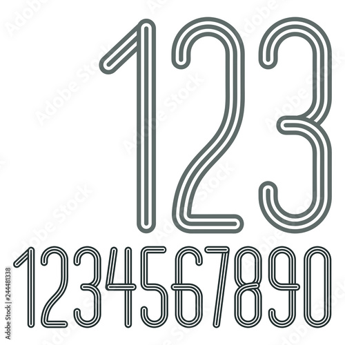 Vector  trendy numbers coll...