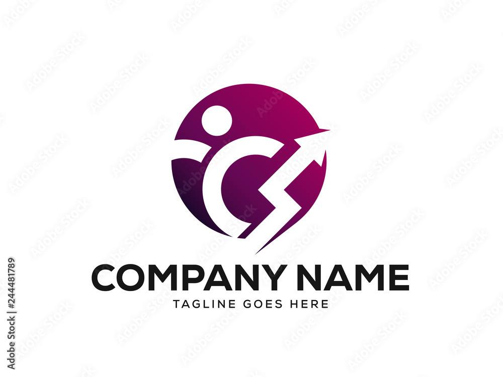 Obraz premium Abstract Finance Logo Designs Template Vector, Minimalist Graph Logo Designs Vector