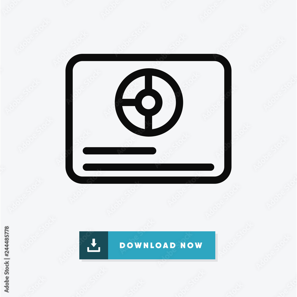 Pie chart vector icon Pie chart vector icon