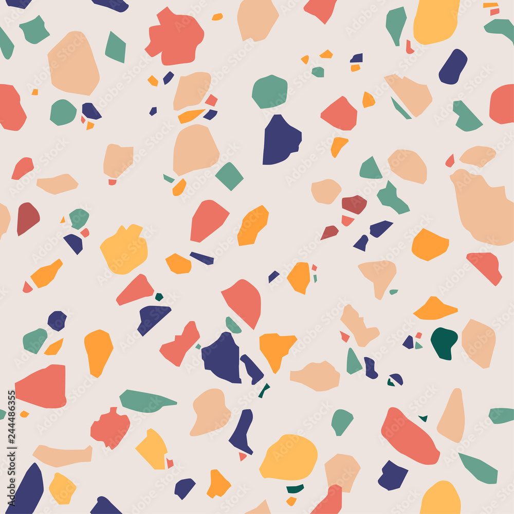 Seamless vector terrazzo background pattern Seamless vector terrazzo background pattern