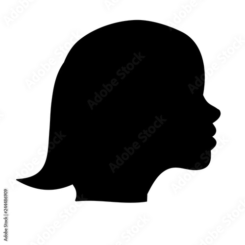  silhouette portrait girl