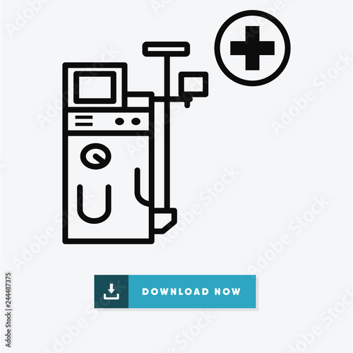 Dialysis vector icon