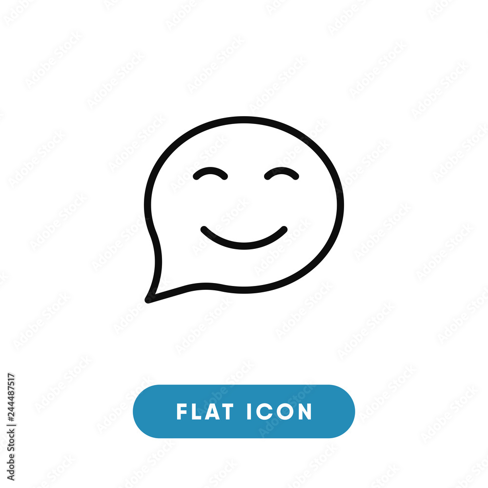 Happy vector icon