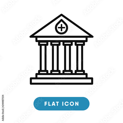 Blood bank vector icon