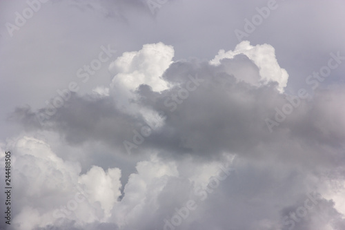 white cloud on blue sky background