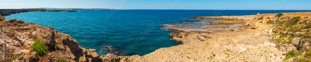 Sicily summer sea coast, Italy