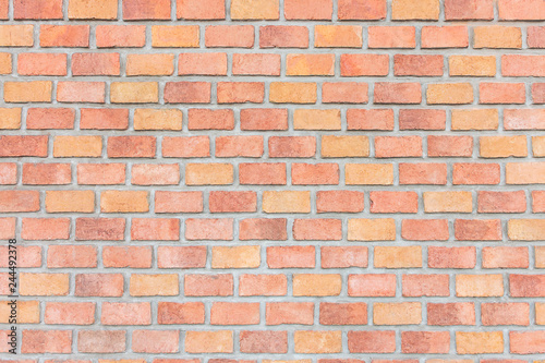 Red brick wall for texture background.
