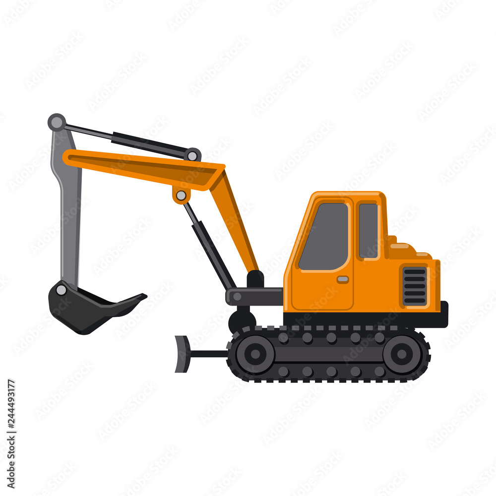 Isolated object of build and construction logo. Set of build and machinery stock symbol for web.