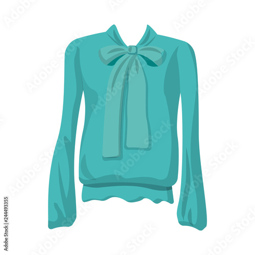 Isolated object of woman and clothing sign. Collection of woman and wear stock vector illustration.