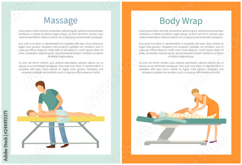 Massage and Body Wrap Procedures Done by Masseur