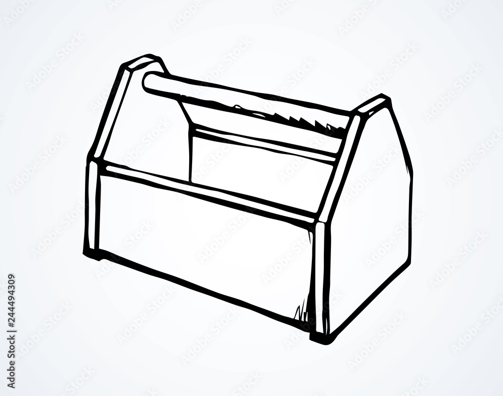 Tool box. Vector drawing Stock Vector | Adobe Stock