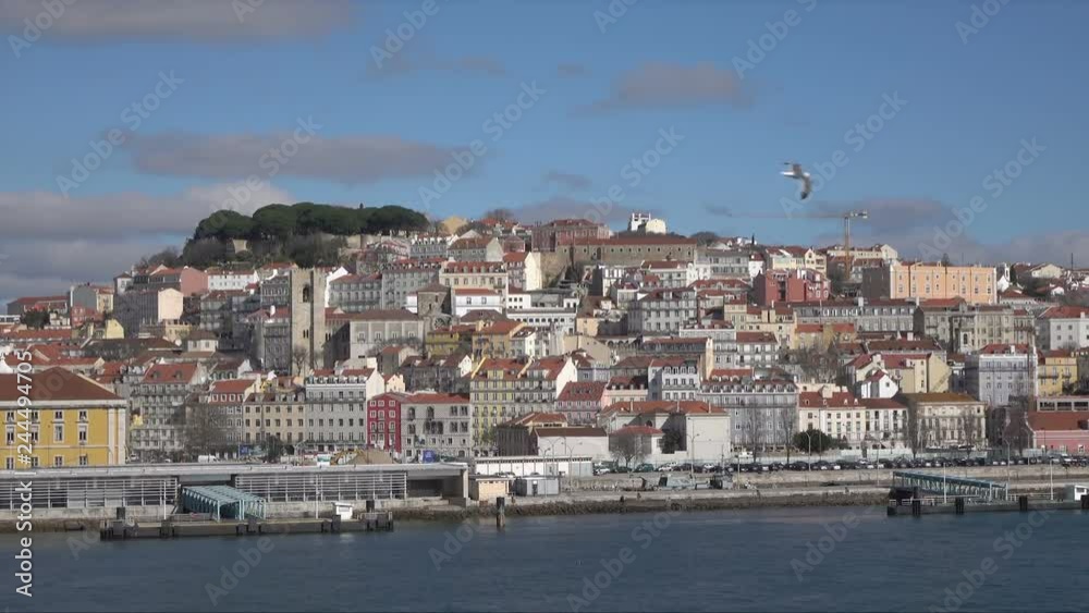 Lisbon old town Alfama district buildings, Portugal Lisbon old town Alfama district buildings, Portugal