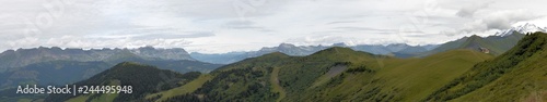 le massif du beaufortain depuis la crete de vorez, Alpes