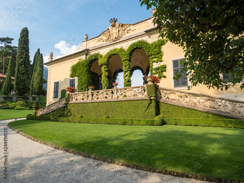 Amazing villa del Balbianello, famous villa in the comune of Lenno, overlooking Lake Como. Lombardy, Italy. September, 2018